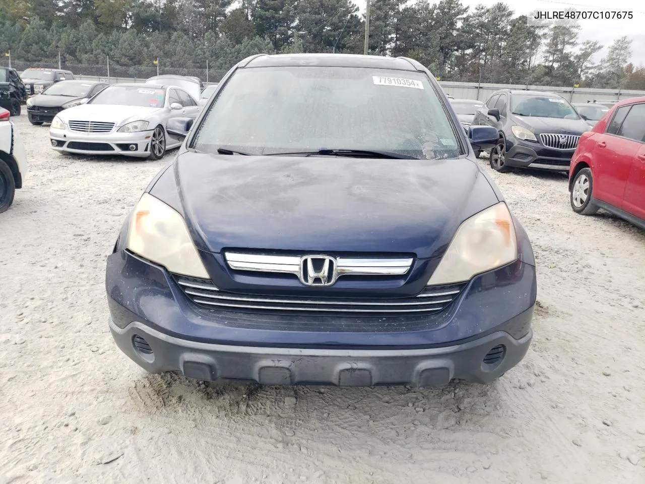 2007 Honda Cr-V Exl VIN: JHLRE48707C107675 Lot: 77910354