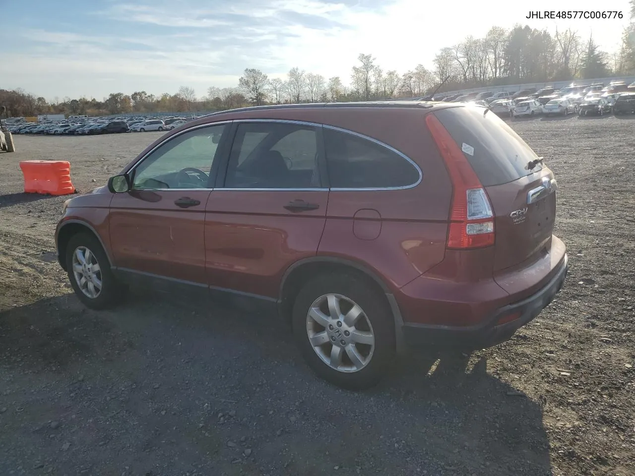 2007 Honda Cr-V Ex VIN: JHLRE48577C006776 Lot: 78141644