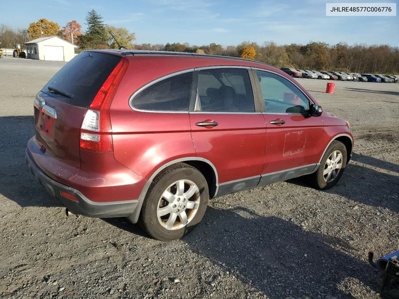 2007 Honda Cr-V Ex VIN: JHLRE48577C006776 Lot: 78141644