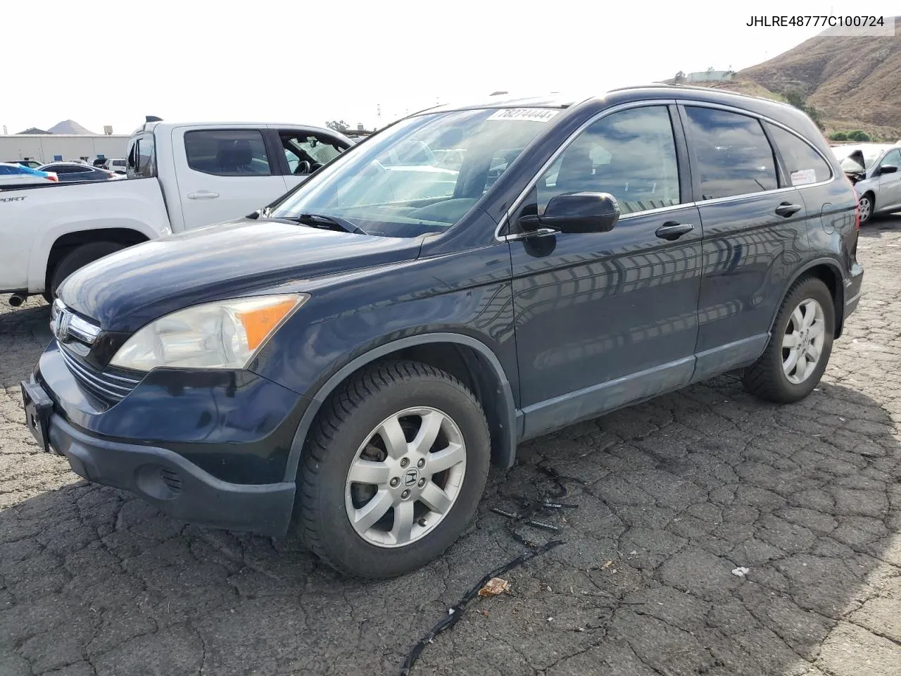 2007 Honda Cr-V Exl VIN: JHLRE48777C100724 Lot: 78274444