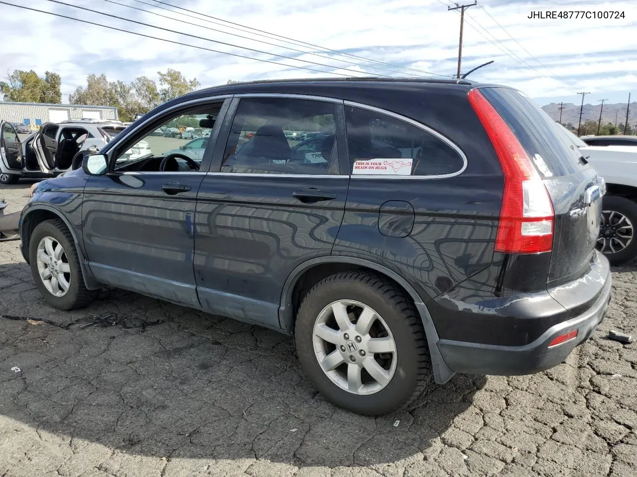 2007 Honda Cr-V Exl VIN: JHLRE48777C100724 Lot: 78274444