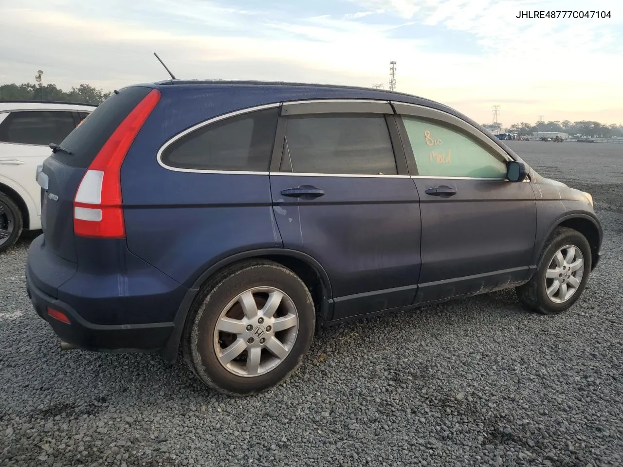 2007 Honda Cr-V Exl VIN: JHLRE48777C047104 Lot: 78300954