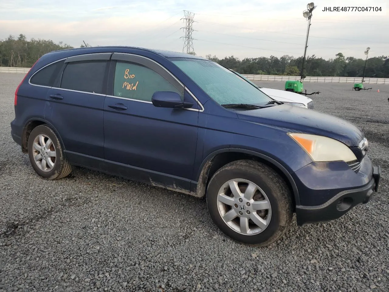 2007 Honda Cr-V Exl VIN: JHLRE48777C047104 Lot: 78300954