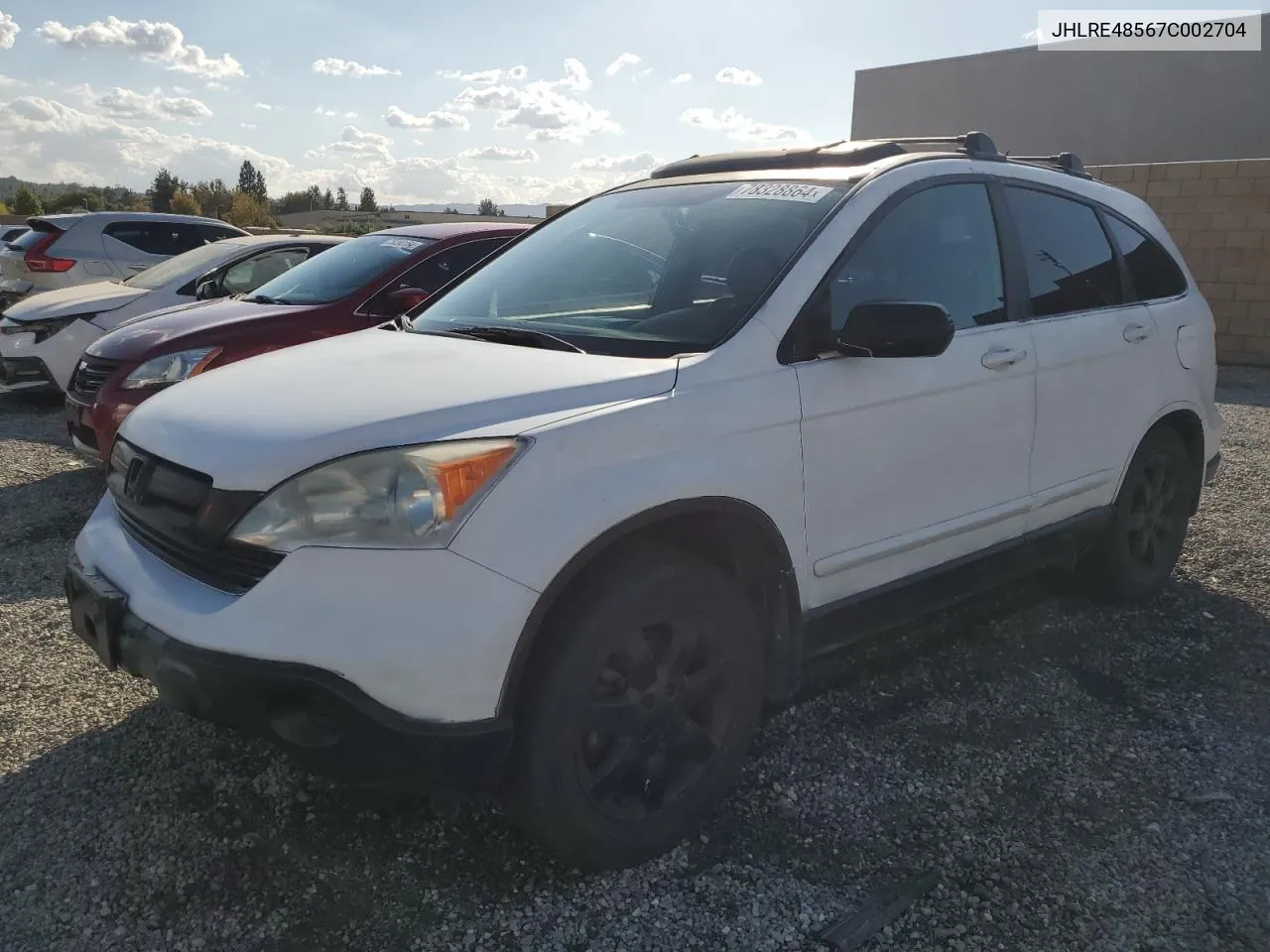 2007 Honda Cr-V Ex VIN: JHLRE48567C002704 Lot: 78328864