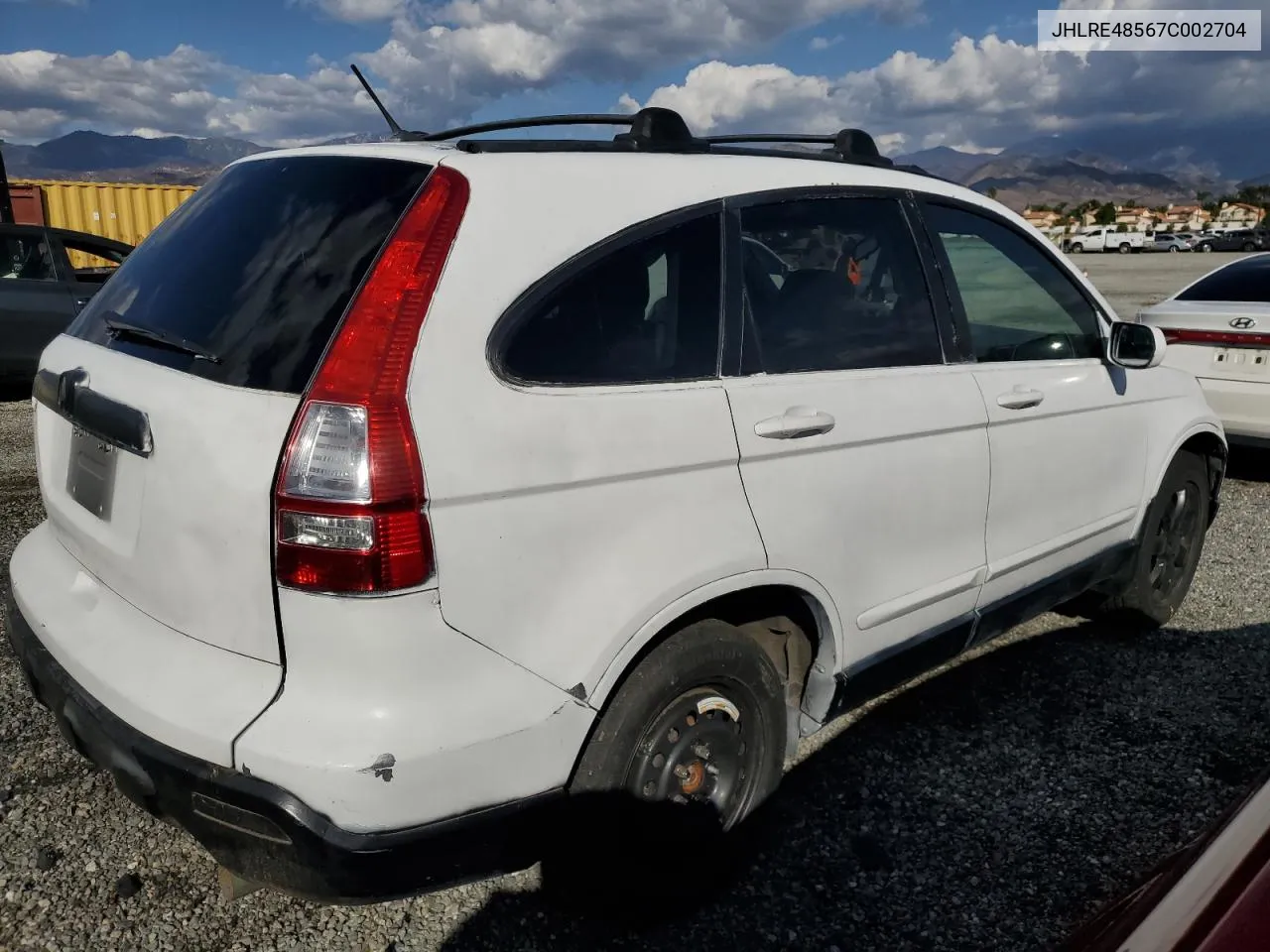 2007 Honda Cr-V Ex VIN: JHLRE48567C002704 Lot: 78328864