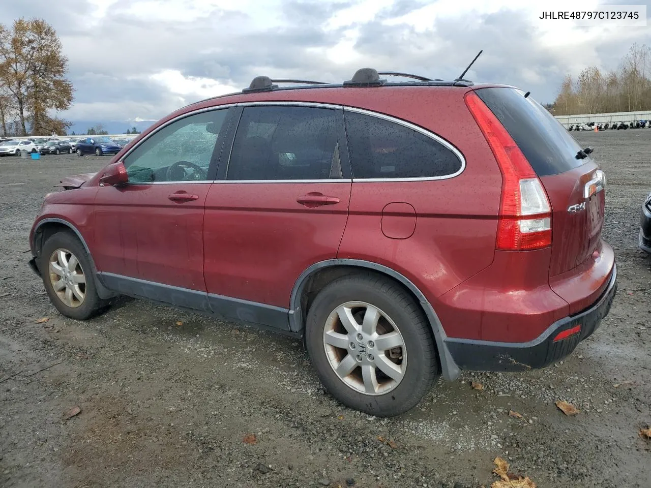 2007 Honda Cr-V Exl VIN: JHLRE48797C123745 Lot: 78488644