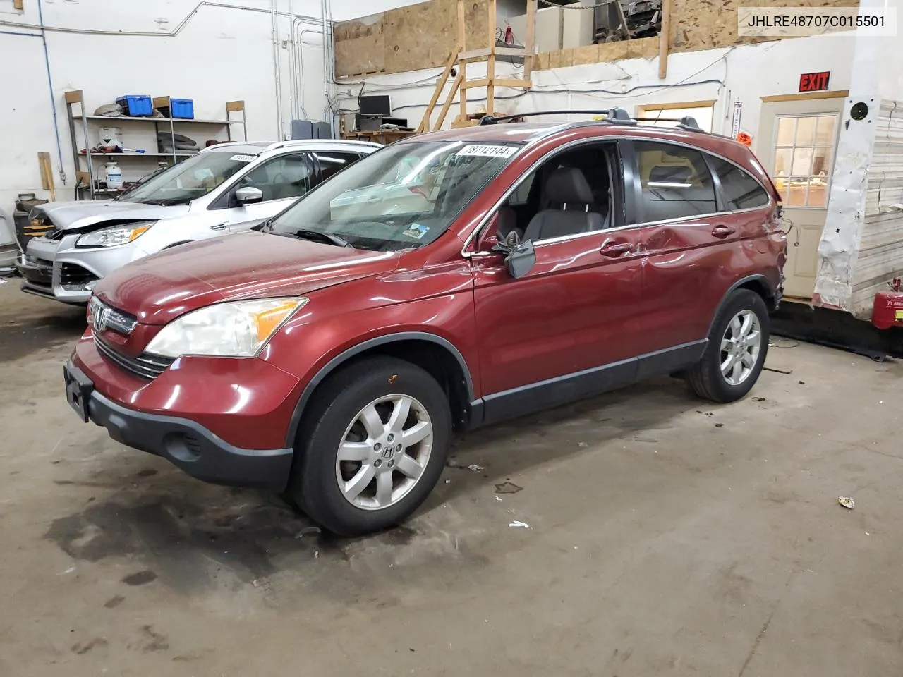 2007 Honda Cr-V Exl VIN: JHLRE48707C015501 Lot: 78712144