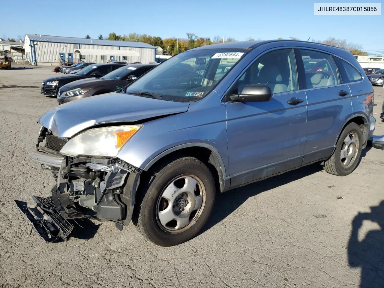 2007 Honda Cr-V Lx VIN: JHLRE48387C015856 Lot: 78792874