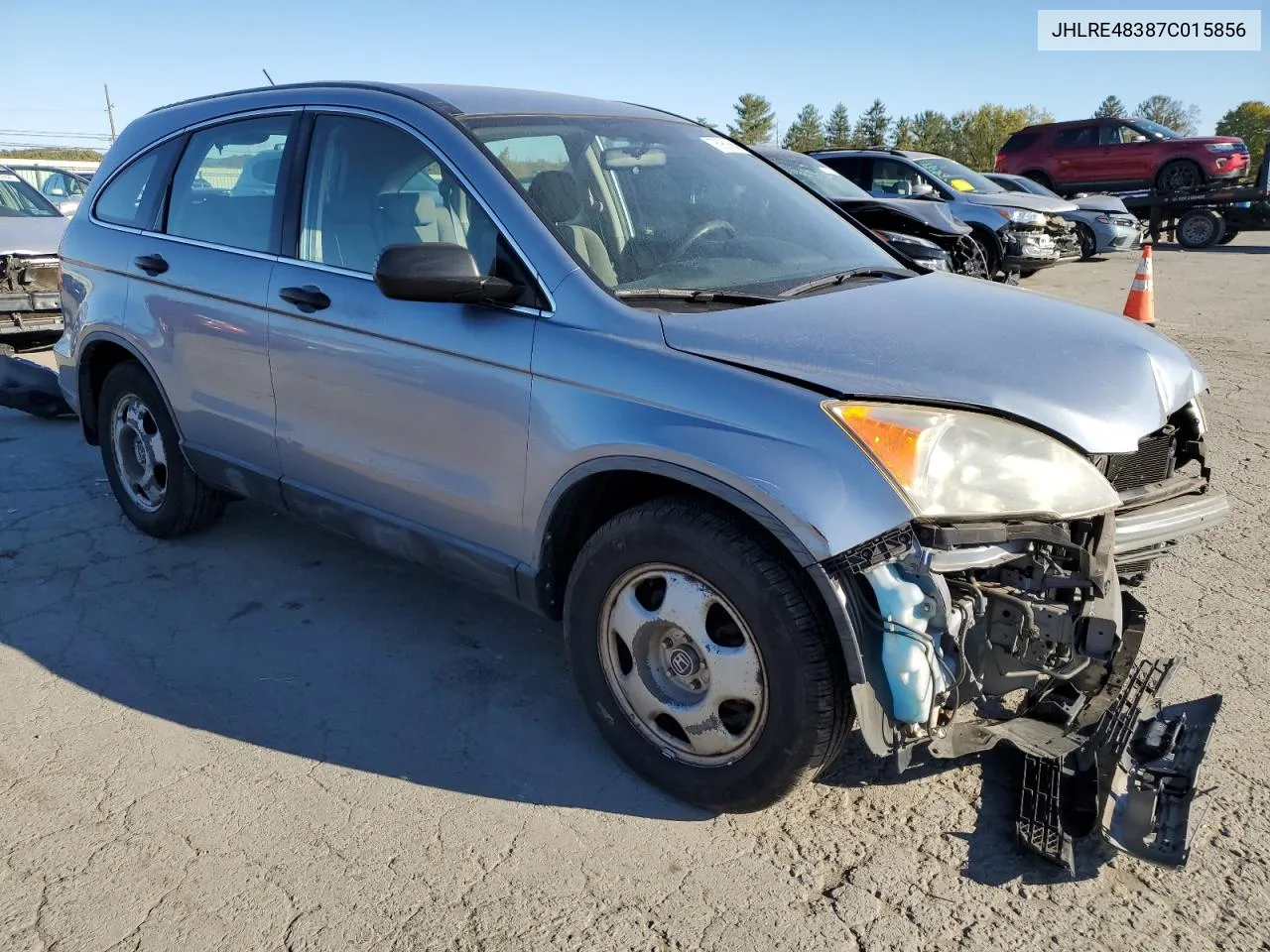 2007 Honda Cr-V Lx VIN: JHLRE48387C015856 Lot: 78792874