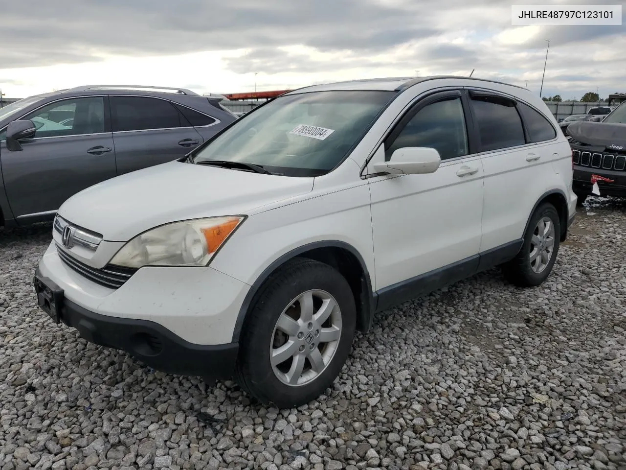 2007 Honda Cr-V Exl VIN: JHLRE48797C123101 Lot: 78890004