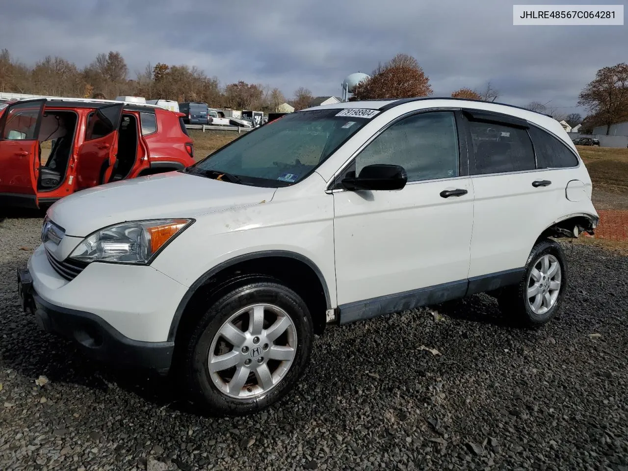 2007 Honda Cr-V Ex VIN: JHLRE48567C064281 Lot: 79198904