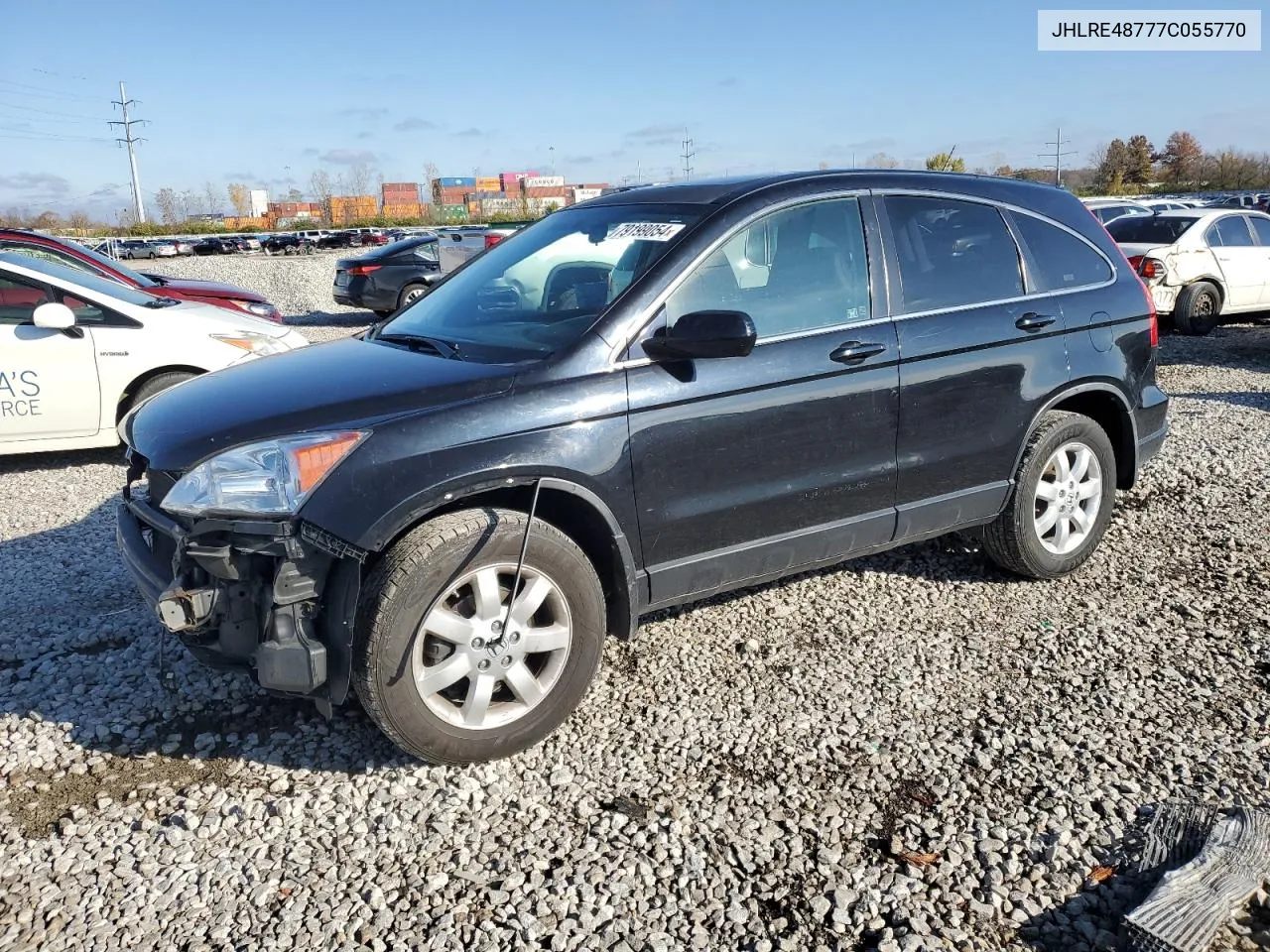 2007 Honda Cr-V Exl VIN: JHLRE48777C055770 Lot: 79199054