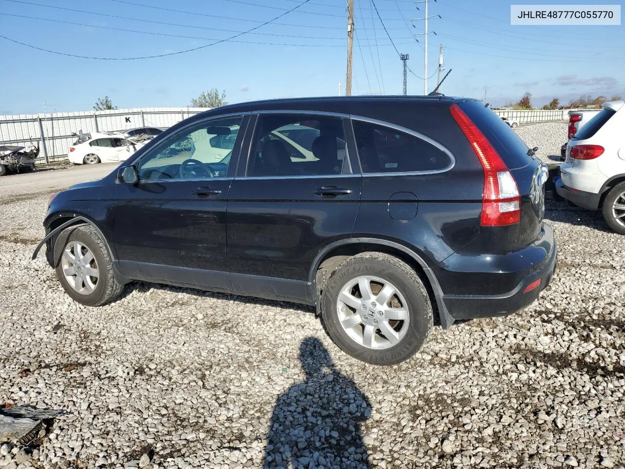 2007 Honda Cr-V Exl VIN: JHLRE48777C055770 Lot: 79199054