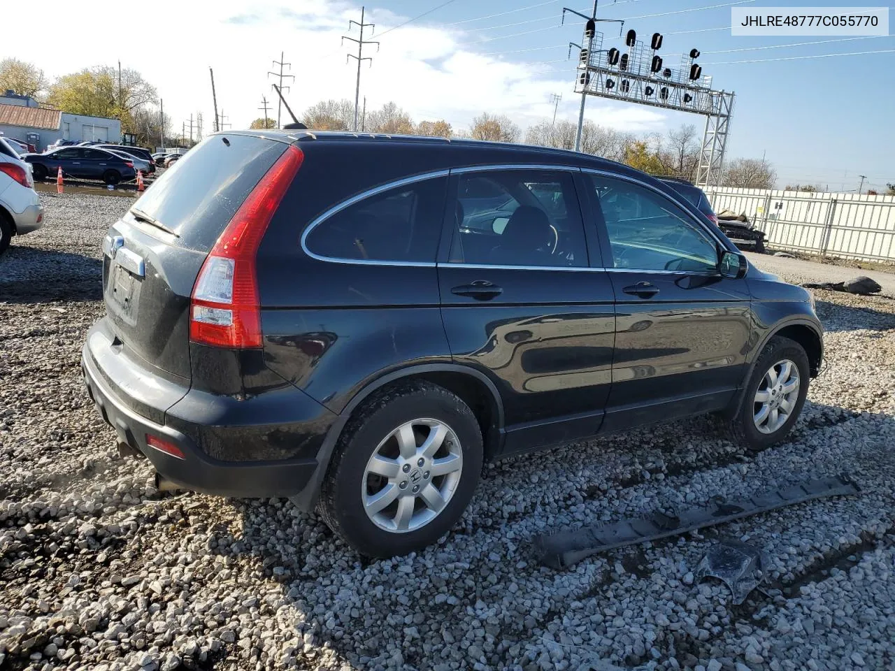 2007 Honda Cr-V Exl VIN: JHLRE48777C055770 Lot: 79199054