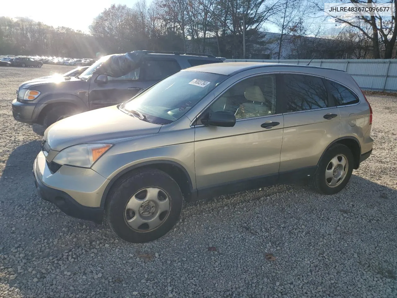 2007 Honda Cr-V Lx VIN: JHLRE48367C096677 Lot: 79303784