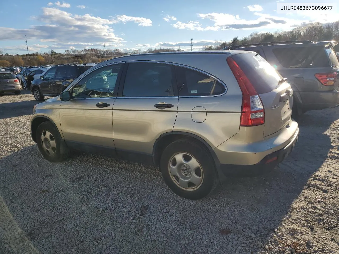 2007 Honda Cr-V Lx VIN: JHLRE48367C096677 Lot: 79303784