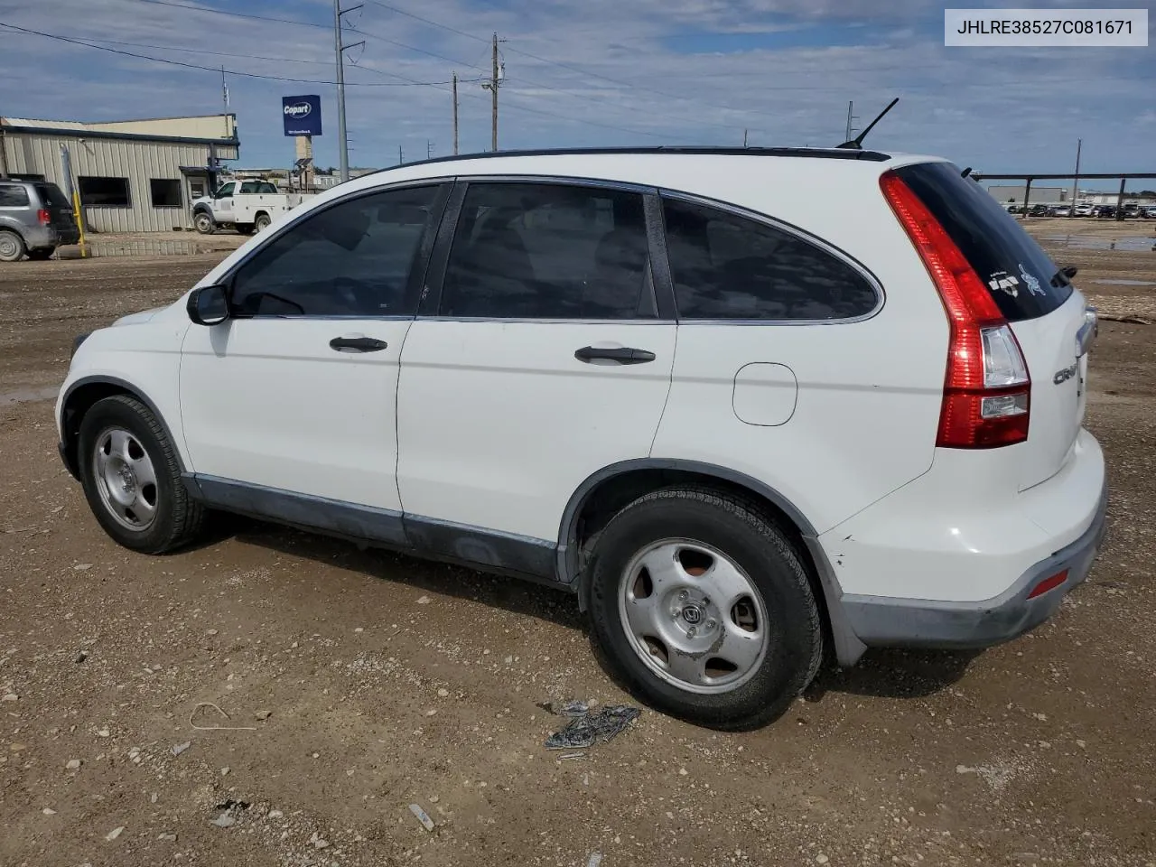 2007 Honda Cr-V Ex VIN: JHLRE38527C081671 Lot: 79388164