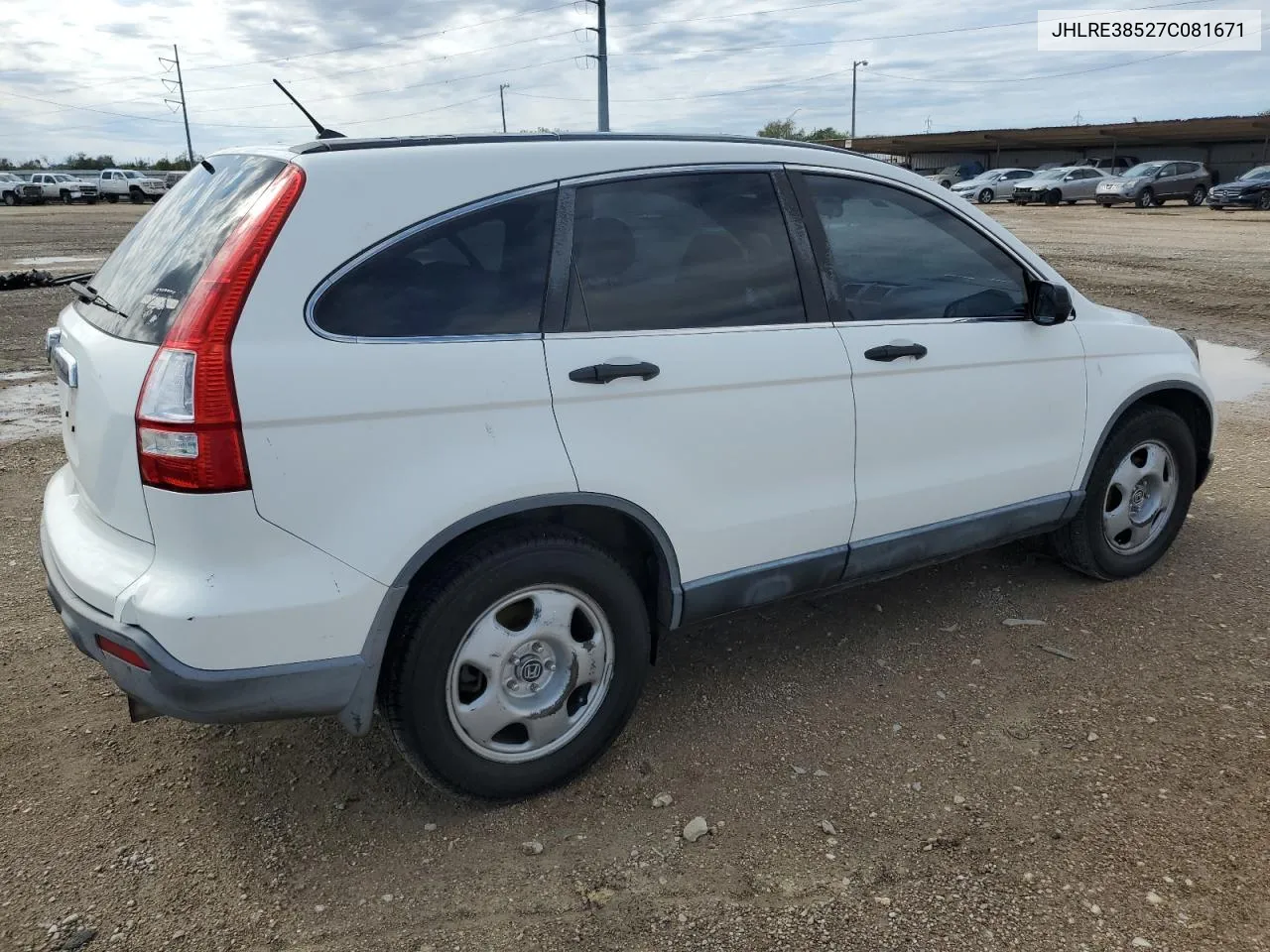 2007 Honda Cr-V Ex VIN: JHLRE38527C081671 Lot: 79388164