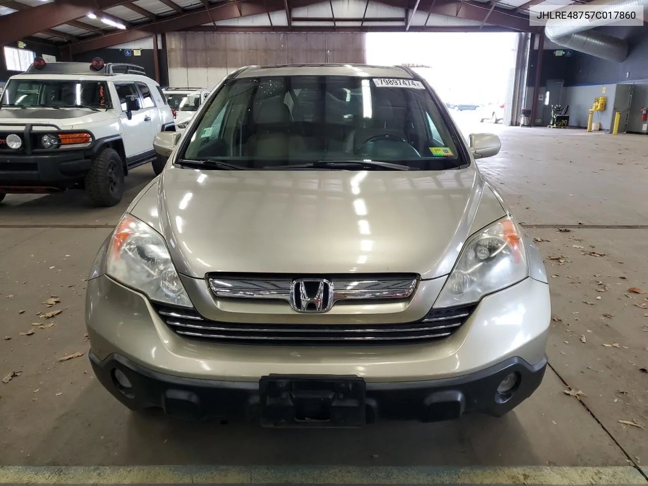 2007 Honda Cr-V Exl VIN: JHLRE48757C017860 Lot: 79897474