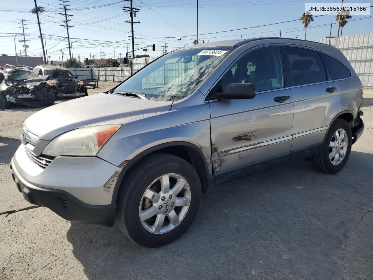 2007 Honda Cr-V Ex VIN: JHLRE38567C015186 Lot: 80019944