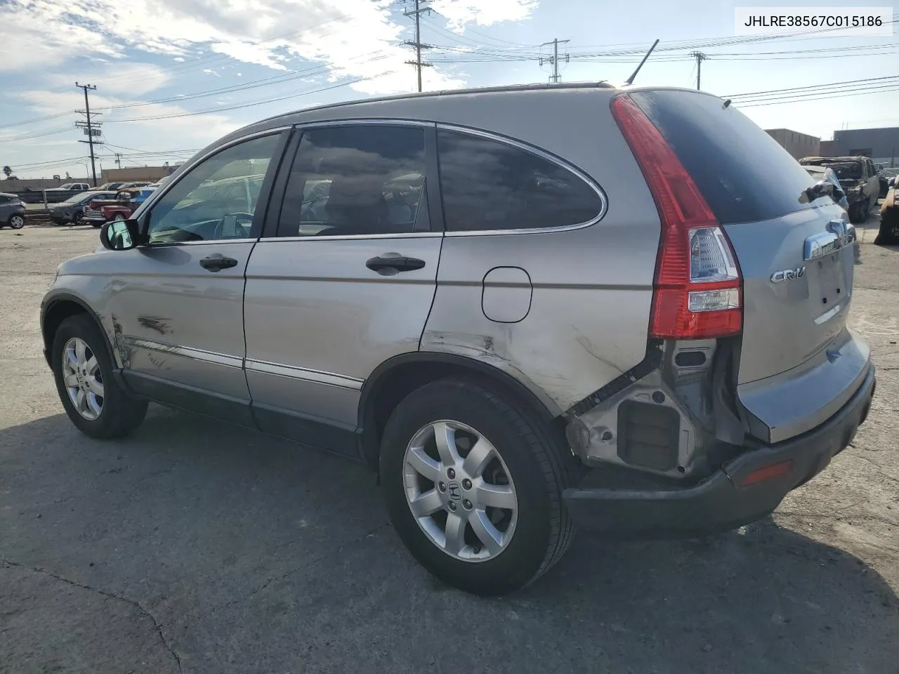 2007 Honda Cr-V Ex VIN: JHLRE38567C015186 Lot: 80019944