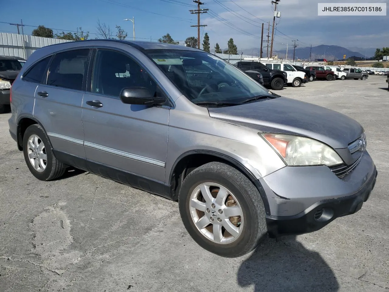 2007 Honda Cr-V Ex VIN: JHLRE38567C015186 Lot: 80019944