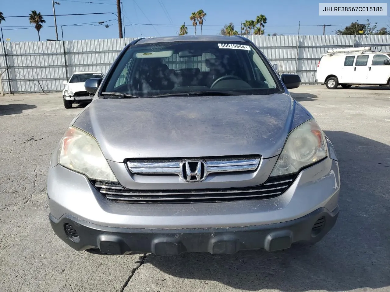 2007 Honda Cr-V Ex VIN: JHLRE38567C015186 Lot: 80019944