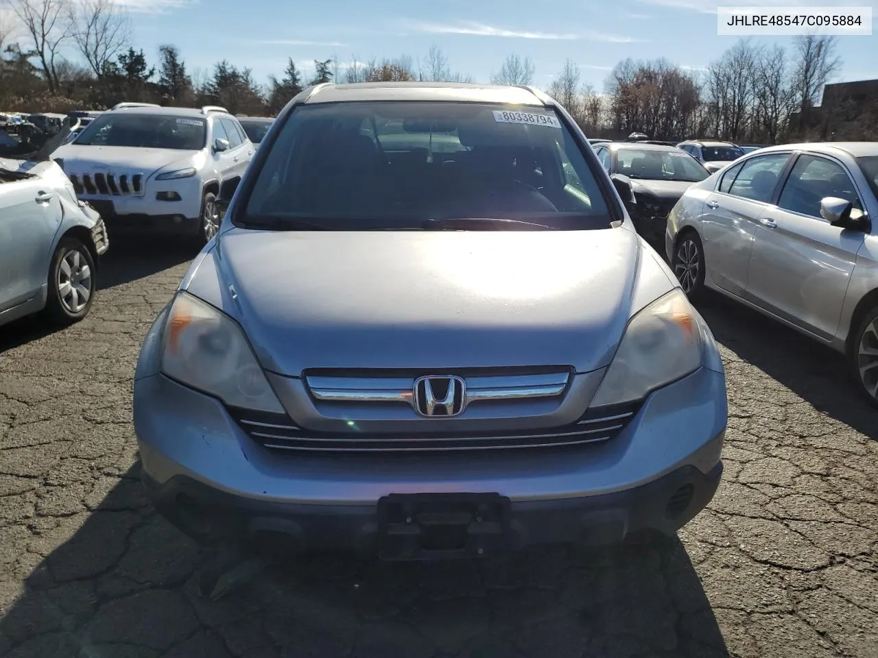 2007 Honda Cr-V Ex VIN: JHLRE48547C095884 Lot: 80338794