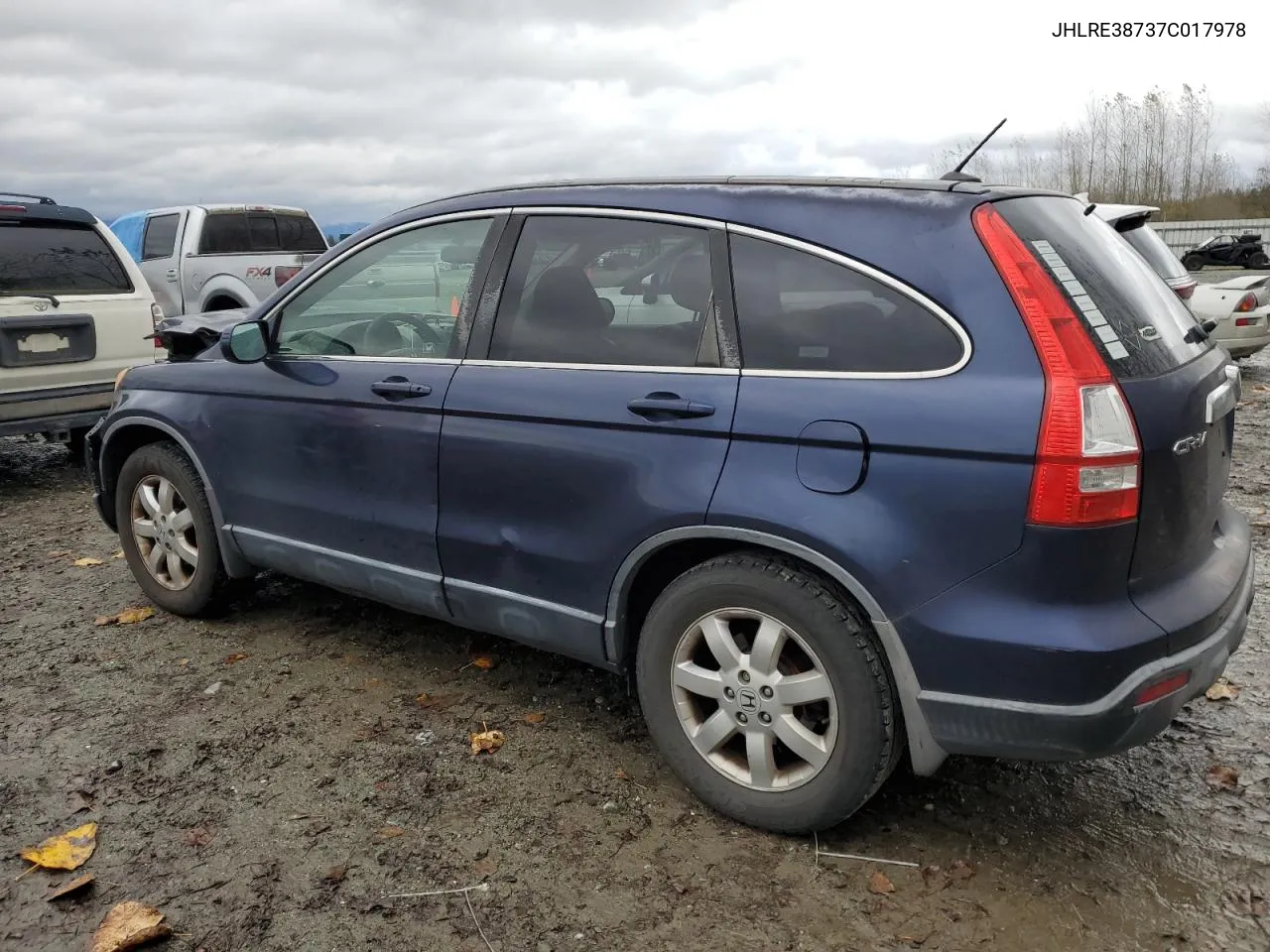 2007 Honda Cr-V Exl VIN: JHLRE38737C017978 Lot: 80524594