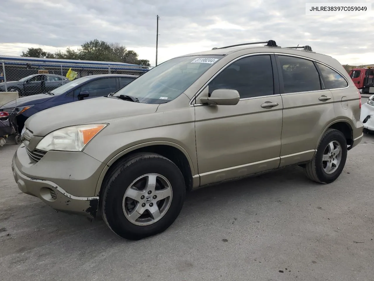 2007 Honda Cr-V Lx VIN: JHLRE38397C059049 Lot: 81188244