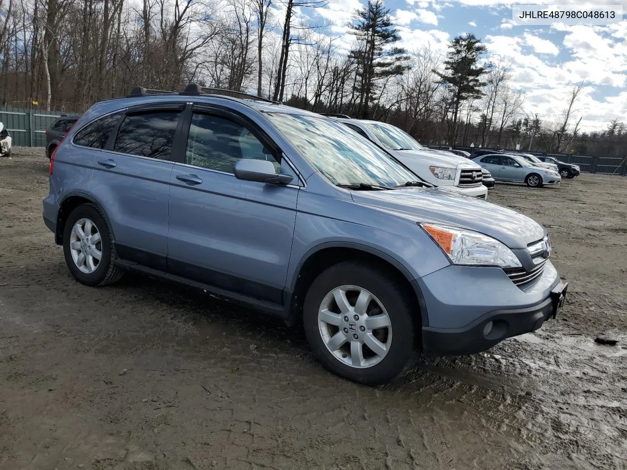 2008 Honda Cr-V Exl VIN: JHLRE48798C048613 Lot: 47683374