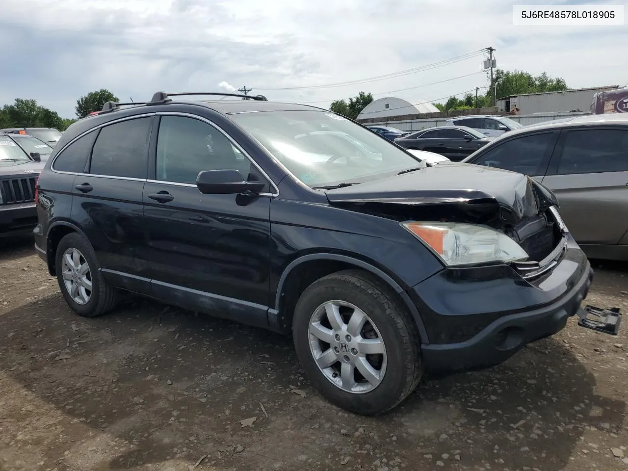 2008 Honda Cr-V Ex VIN: 5J6RE48578L018905 Lot: 54997904