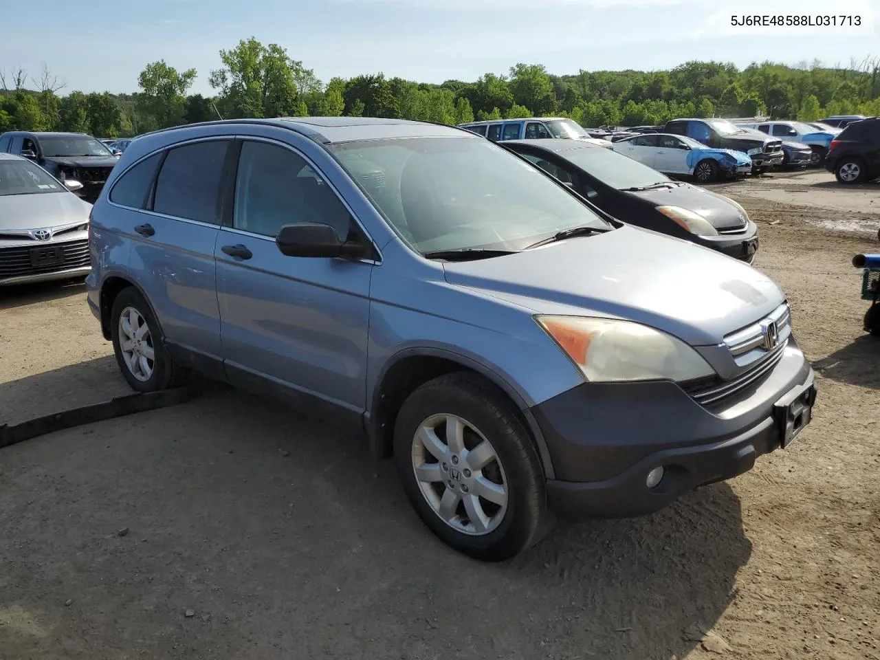 2008 Honda Cr-V Ex VIN: 5J6RE48588L031713 Lot: 63101164