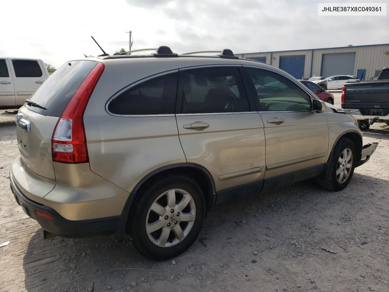 2008 Honda Cr-V Exl VIN: JHLRE387X8C049361 Lot: 64047214