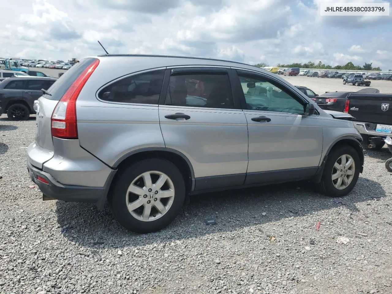 2008 Honda Cr-V Ex VIN: JHLRE48538C033796 Lot: 64586174