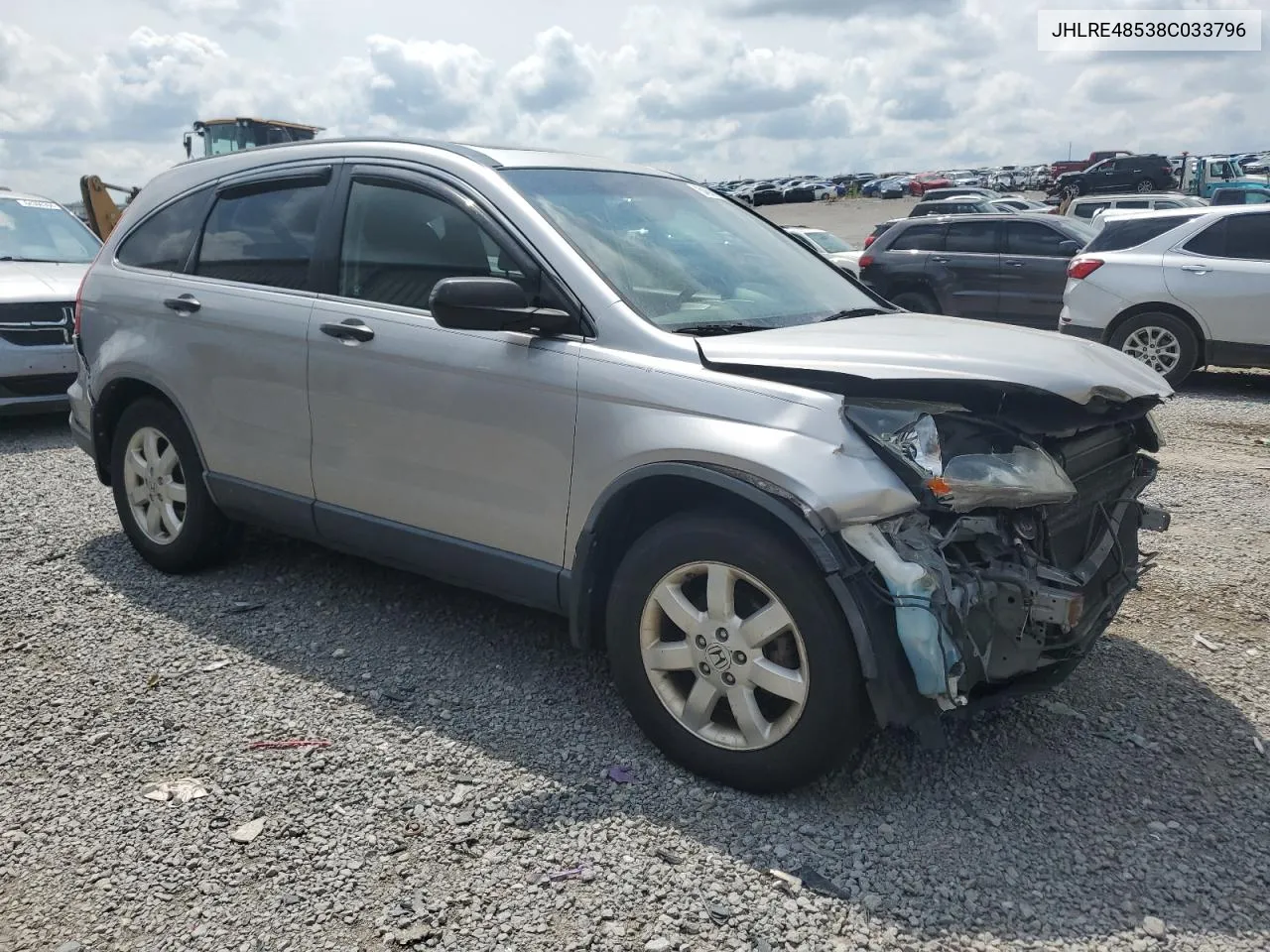 2008 Honda Cr-V Ex VIN: JHLRE48538C033796 Lot: 64586174