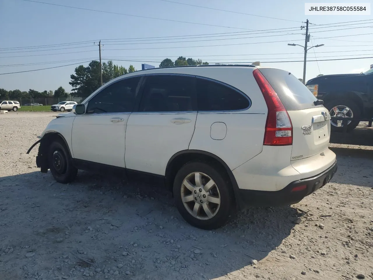 2008 Honda Cr-V Exl VIN: JHLRE38758C055584 Lot: 65121994