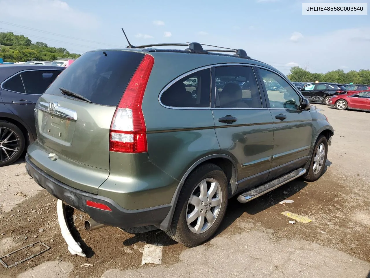 2008 Honda Cr-V Ex VIN: JHLRE48558C003540 Lot: 65182254