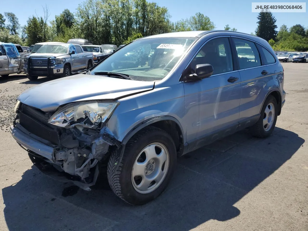 JHLRE48398C068406 2008 Honda Cr-V Lx