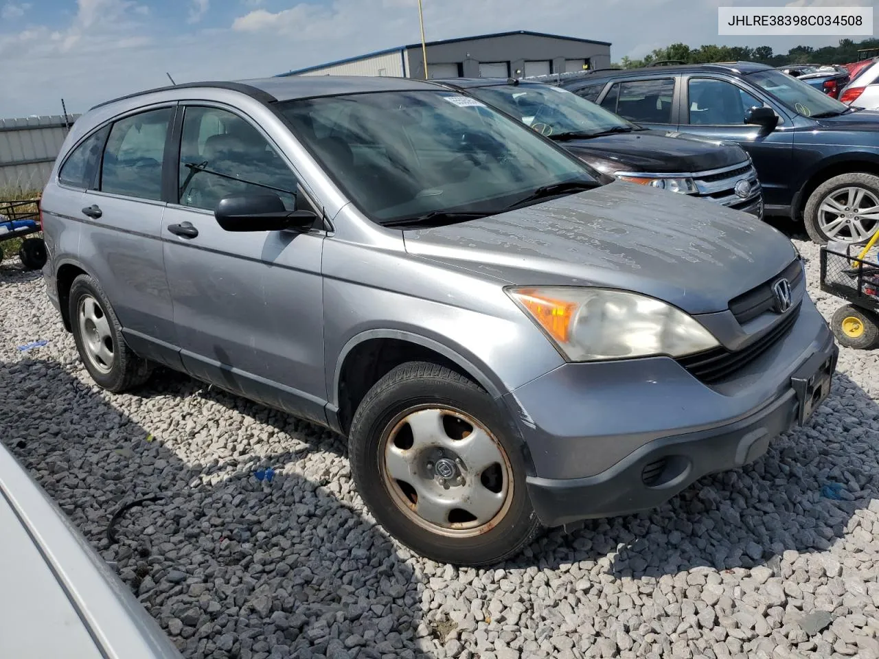 2008 Honda Cr-V Lx VIN: JHLRE38398C034508 Lot: 65505954