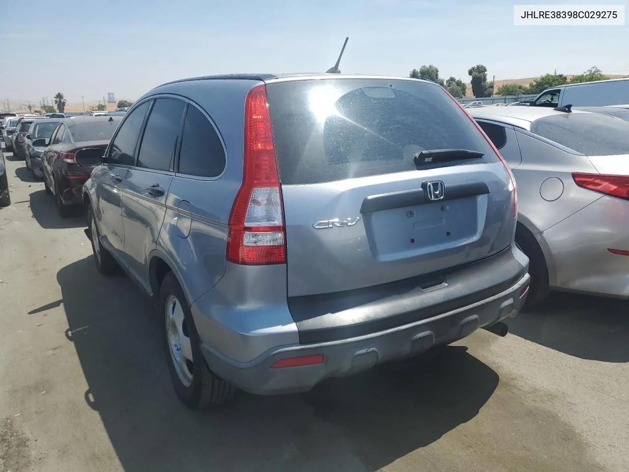 2008 Honda Cr-V Lx VIN: JHLRE38398C029275 Lot: 66337644