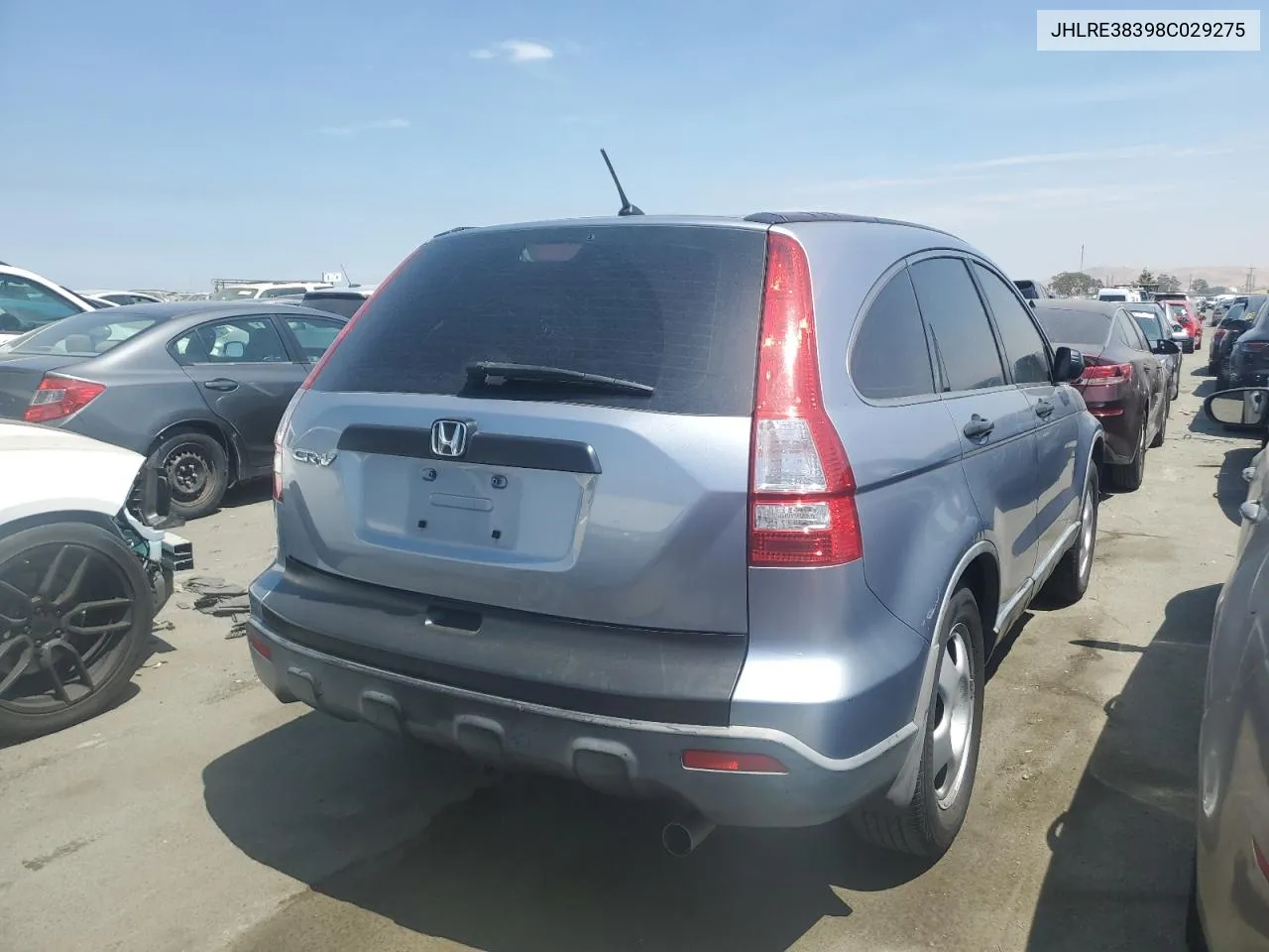 2008 Honda Cr-V Lx VIN: JHLRE38398C029275 Lot: 66337644