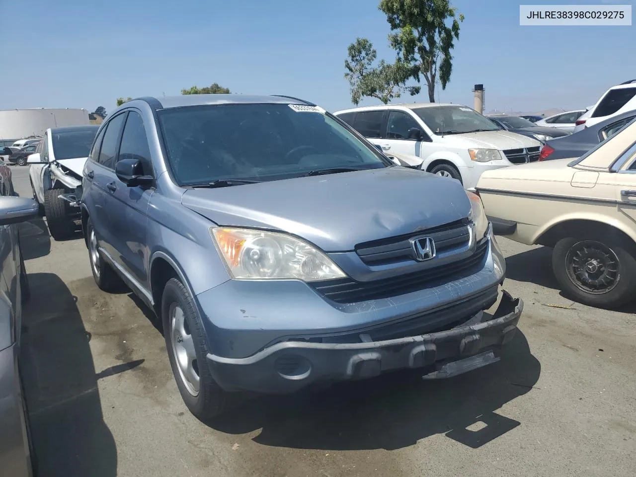 2008 Honda Cr-V Lx VIN: JHLRE38398C029275 Lot: 66337644