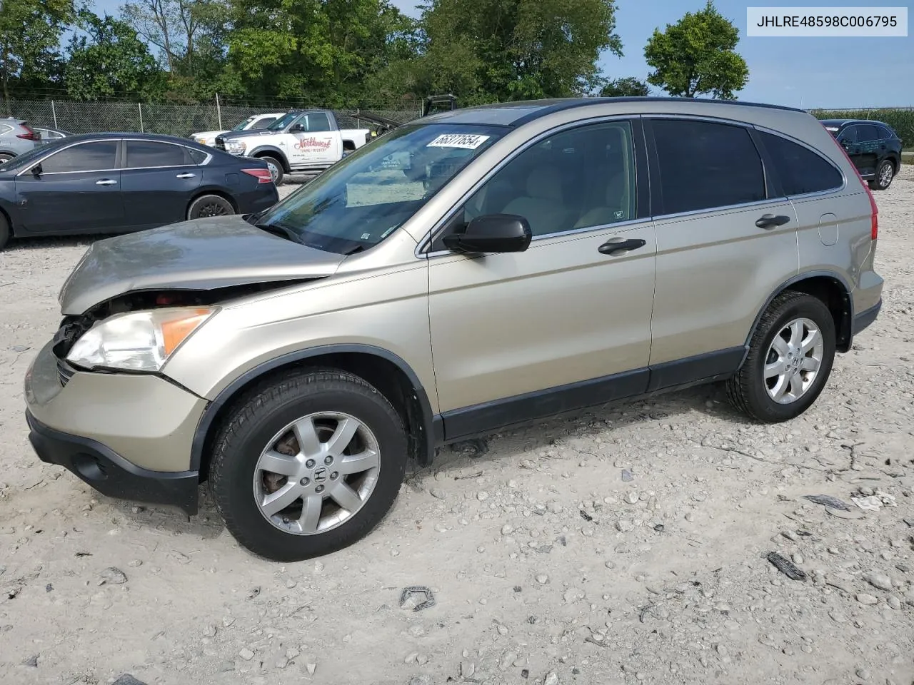 2008 Honda Cr-V Ex VIN: JHLRE48598C006795 Lot: 66377654