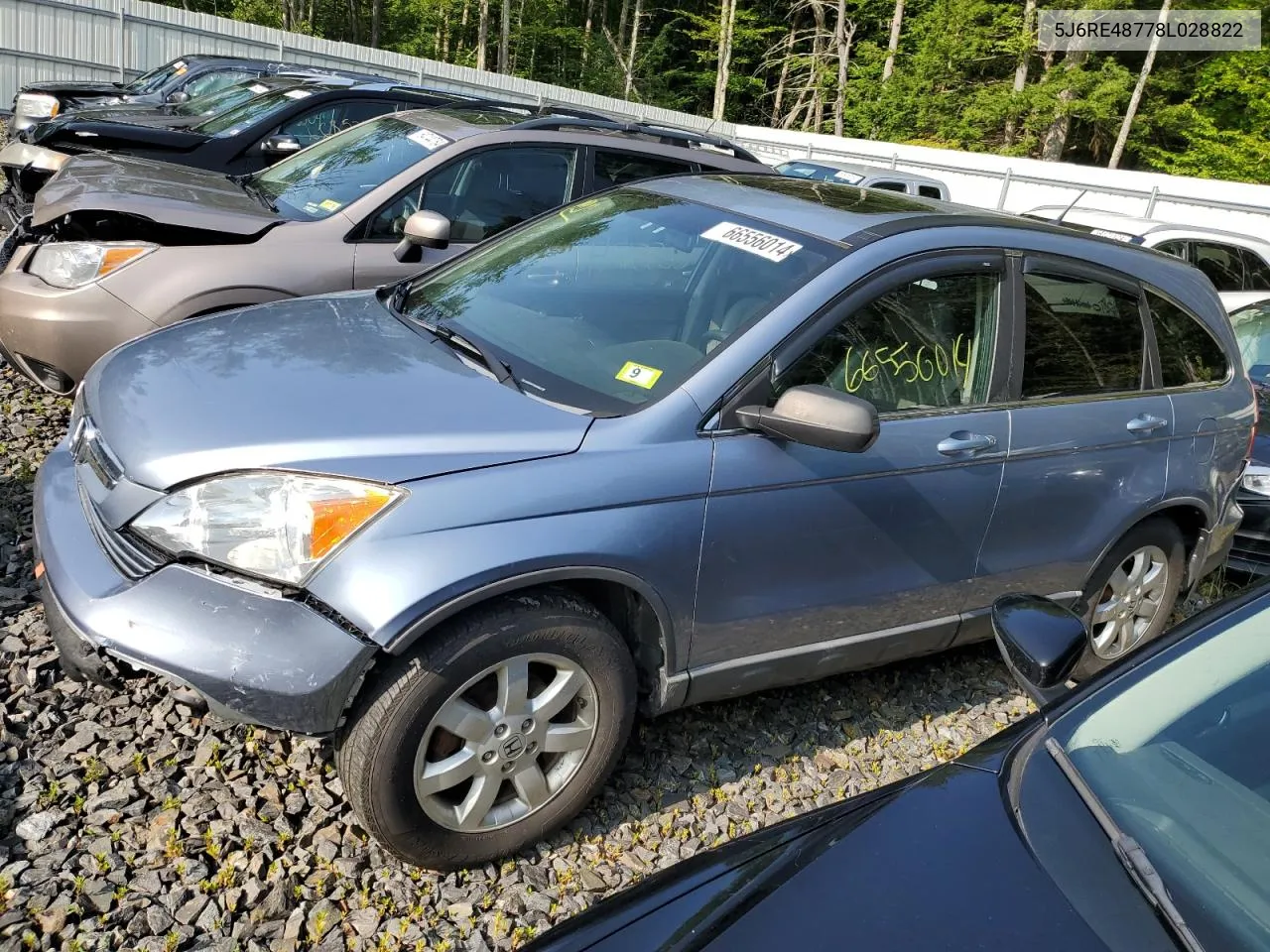 5J6RE48778L028822 2008 Honda Cr-V Exl