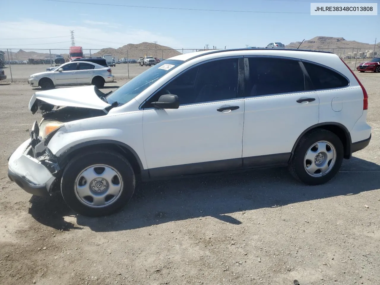 2008 Honda Cr-V Lx VIN: JHLRE38348C013808 Lot: 66822064