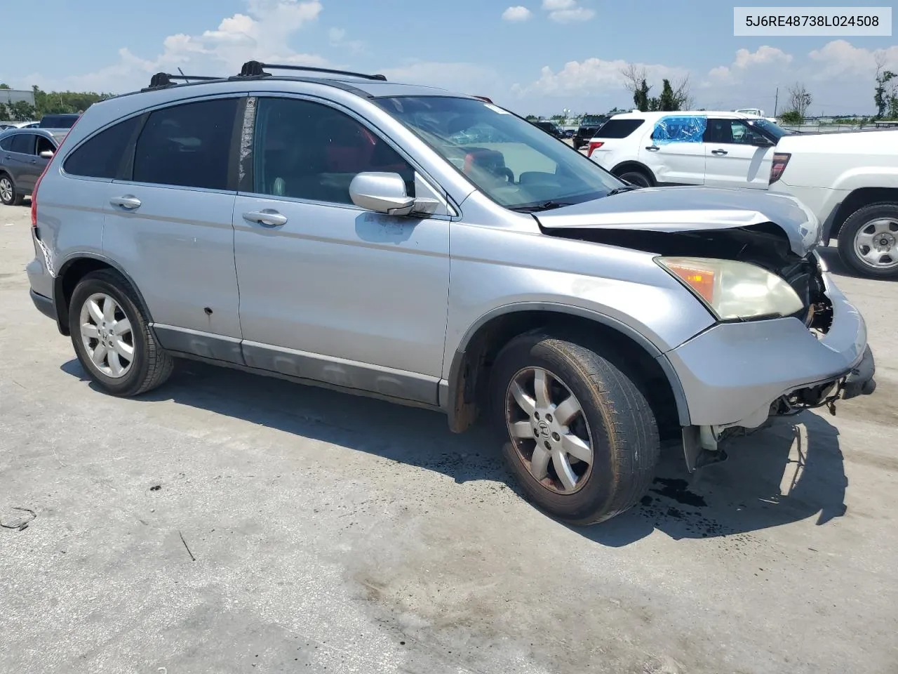 5J6RE48738L024508 2008 Honda Cr-V Exl