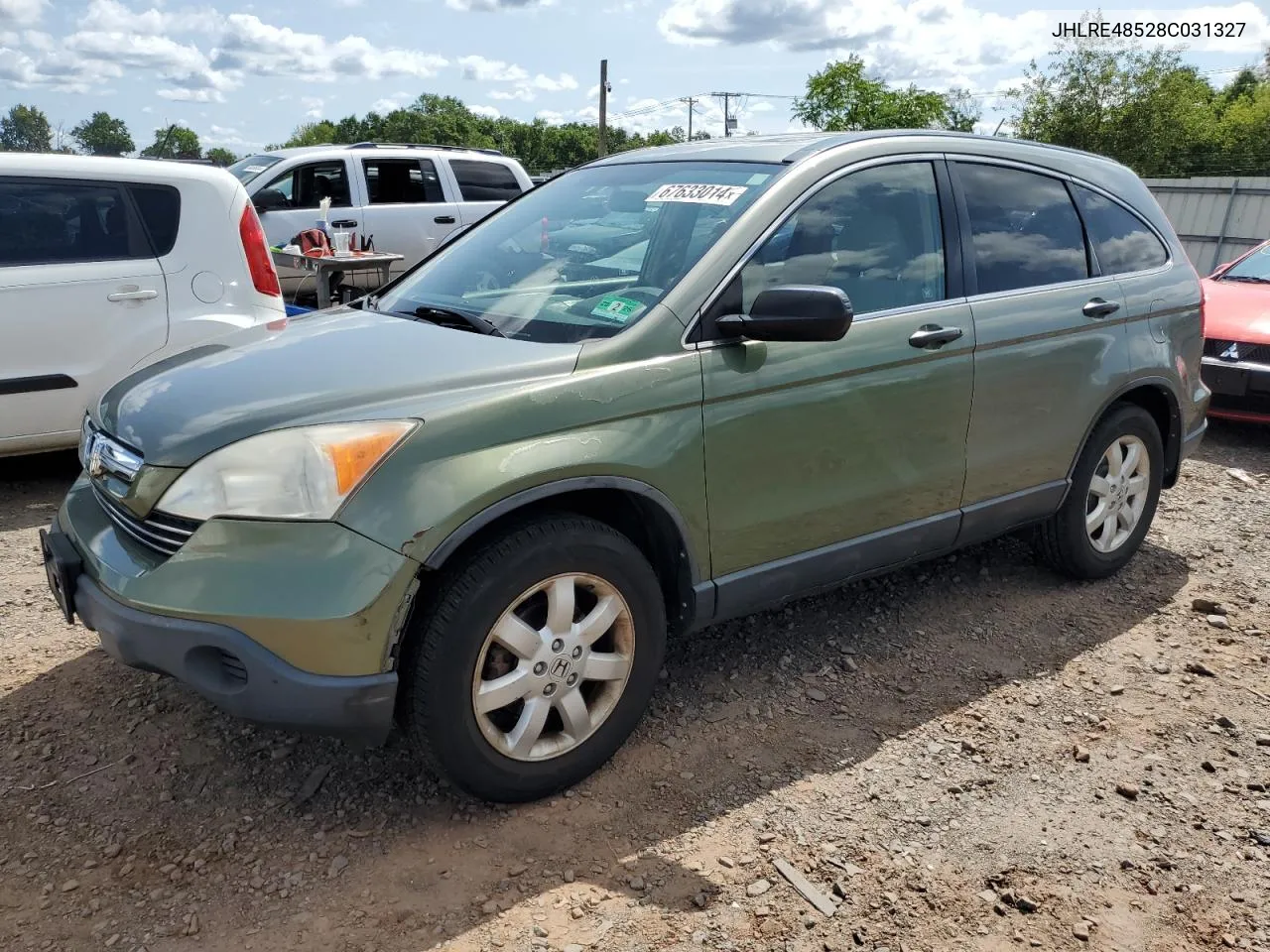 2008 Honda Cr-V Ex VIN: JHLRE48528C031327 Lot: 67633014