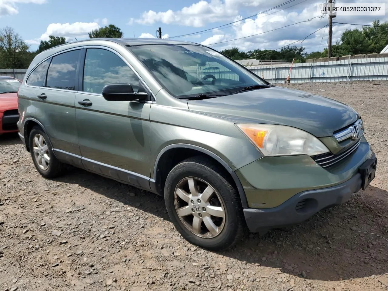 2008 Honda Cr-V Ex VIN: JHLRE48528C031327 Lot: 67633014