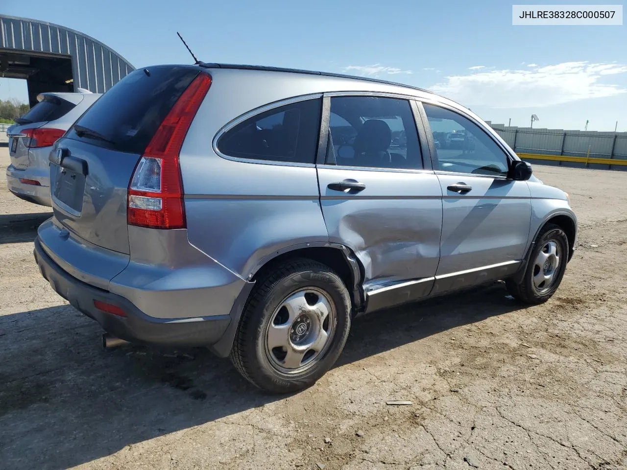 2008 Honda Cr-V Lx VIN: JHLRE38328C000507 Lot: 67681824